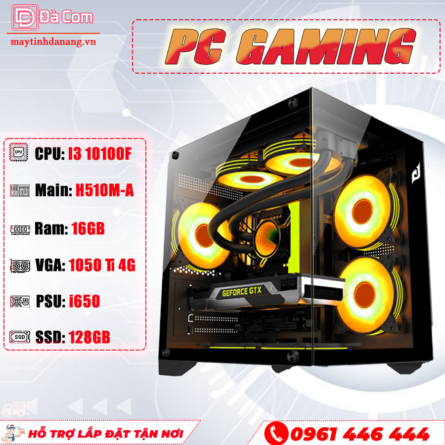 Pc-dacom-gaming-i3-10100f-1050-ti-4g-ram-16gb-ssd-128gb-0