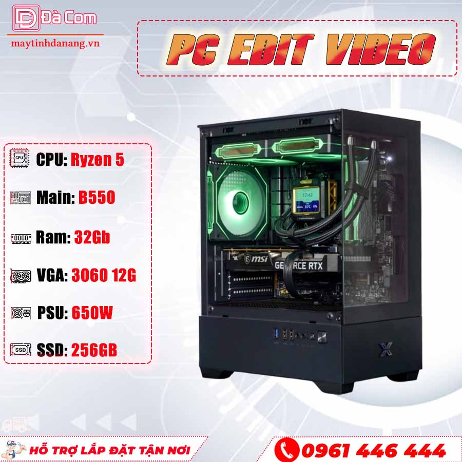 Pc-dacom-edit-video-ryzen-5-5600-3060-12g-ram-32gb-ssd-256gb
