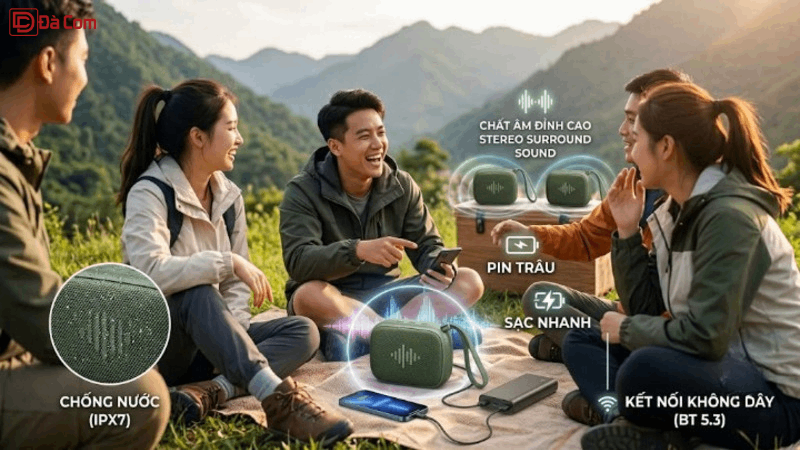 Loa Mini Phù Hợp Cho Du Lịch Và Picnic_2